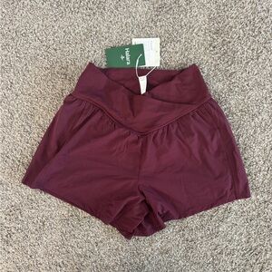 HALARA Women's Deep Red Athletic Shorts
